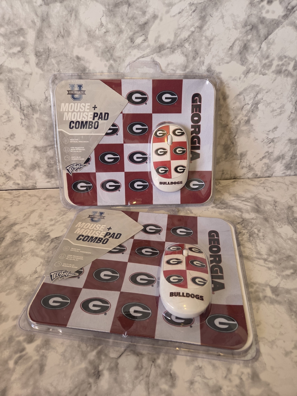 U Collegiate Georgia Bull Dogs Mouse and Mouse Pad Combo